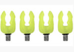 Набір флуоресцентних гумових тримачів для вудилищ Carp Zoom Rubbery Rod Rest fluorescent 4 шт стандартна різьба