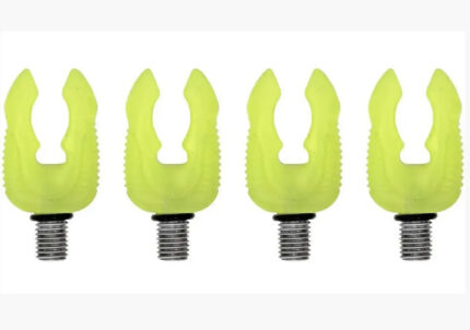 Набір флуоресцентних гумових тримачів для вудилищ Carp Zoom Rubbery Rod Rest fluorescent 4 шт стандартна різьба
