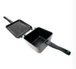 Ridge Monkey Connect Multi Purpose Pan Griddle набір сковорідок 2в1 антипригарний алюміній знімні ручки - Зображення 5