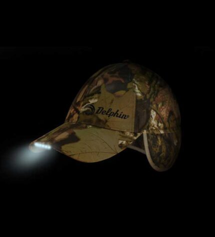 Зимова кепка Delphin з вбудованим LED ліхтариком 5 LED утеплена