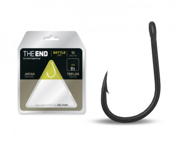 Короповий гачок для риболовлі Delphin THE END №2 вайт гейп 10шт