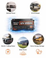 Акумулятор Humsienk LiFePO4 12V 200Ah батарея з BMS 100A HS12V200AH100 - Зображення 3