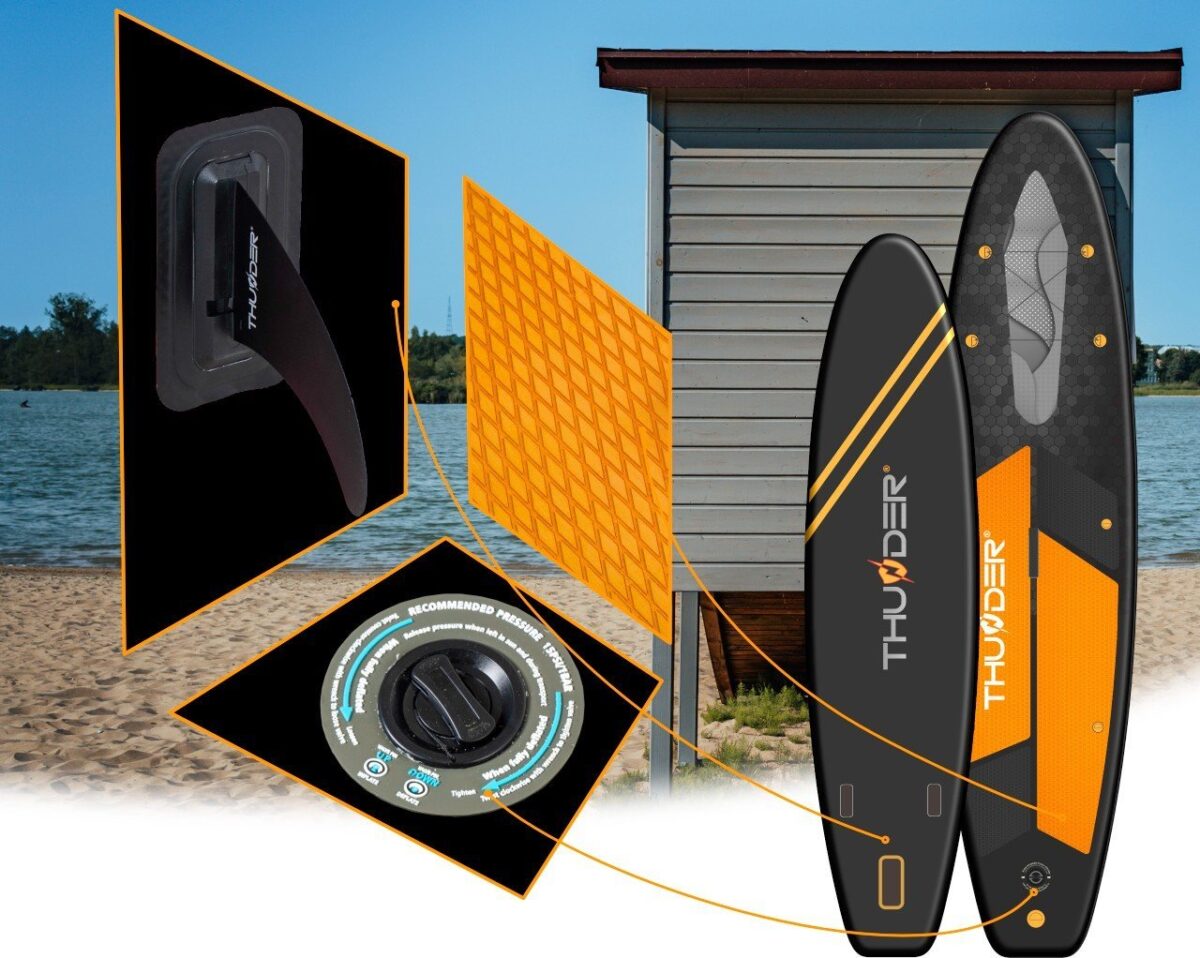Надувна SUP дошка для плавання Thunder IPPO 320 - Зображення 3