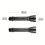 Ліхтарик LED XHP70 USB з акумулятором для дайвінгу 26650 - Зображення 3