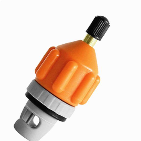 2720152307_w640_h640_perehodnik-adapter-nakonechnik Багатофункціональний адаптер для клапана повітряного насоса для SUP оранжевий - Зображення 1