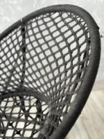 Розкладне крісло-гамак гніздо лелеки з подушкою графітове - Зображення 4