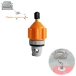 Багатофункціональний адаптер для клапана повітряного насоса для SUP оранжевий - Зображення 2