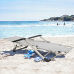 Розкладний пляжний лежак 2в1+подушка Sandos KUSENO - Зображення 9