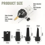 Багатофункціональний адаптер для клапана повітряного насоса для SUP чорний - Зображення 8