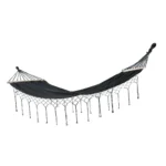 Підвісний гамак з бахромою 280x100 см Focus Garden HAWAII 005797 Dark Grey