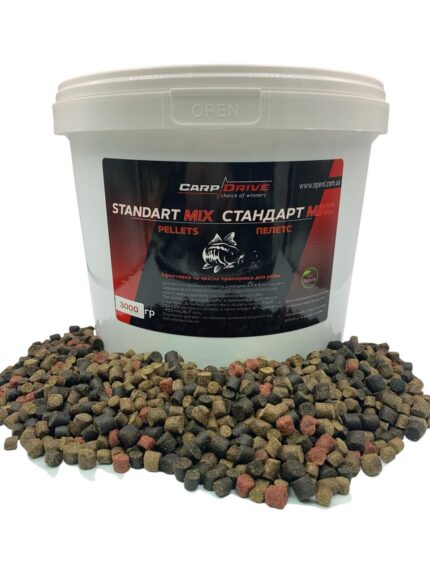 Пеллетс спод мікс Carp Drive Standart Mix Стандарт 4.5-8мм 3кг