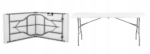 Туристичний стіл Go Garden BZ180V 180×70 см white - Зображення 3