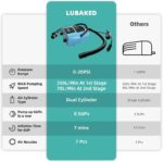 Насос для SUP-дошки ZAFIED LUBAKED 20PSI 12V LCD 3251 - Зображення 2