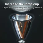 Ліхтарик LED XHP70 USB з акумулятором для дайвінгу 26650 - Зображення 5