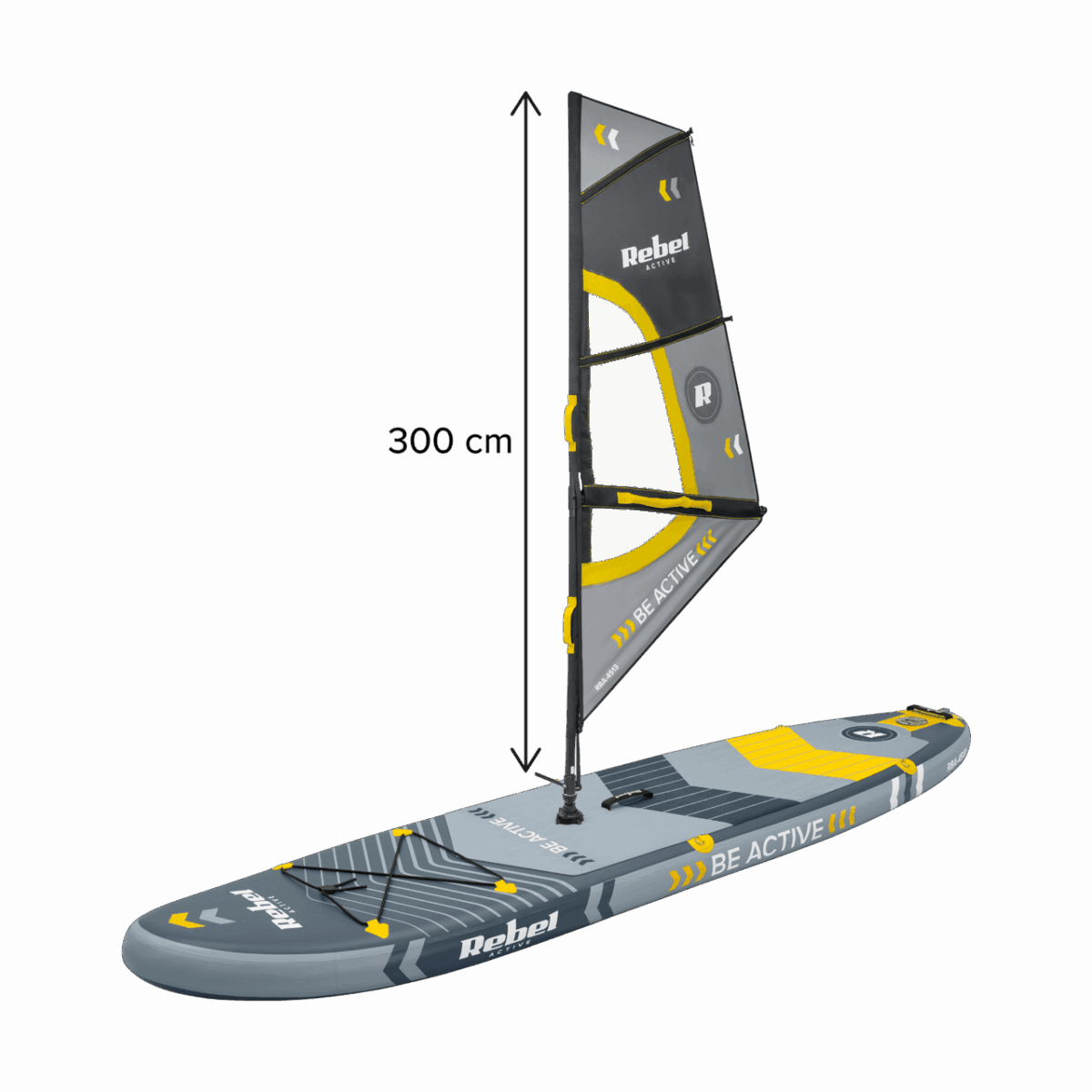 SUP-дошка надувна для серфінгу Rebel ACTIVE RBA-4513 305см комплект - Зображення 4