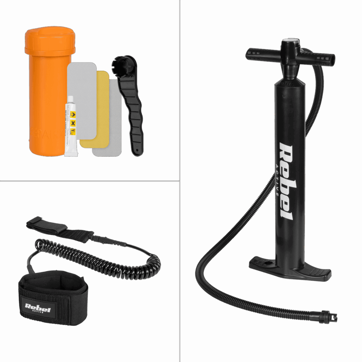 SUP-дошка надувна для серфінгу Rebel ACTIVE RBA-4513 305см комплект - Зображення 10