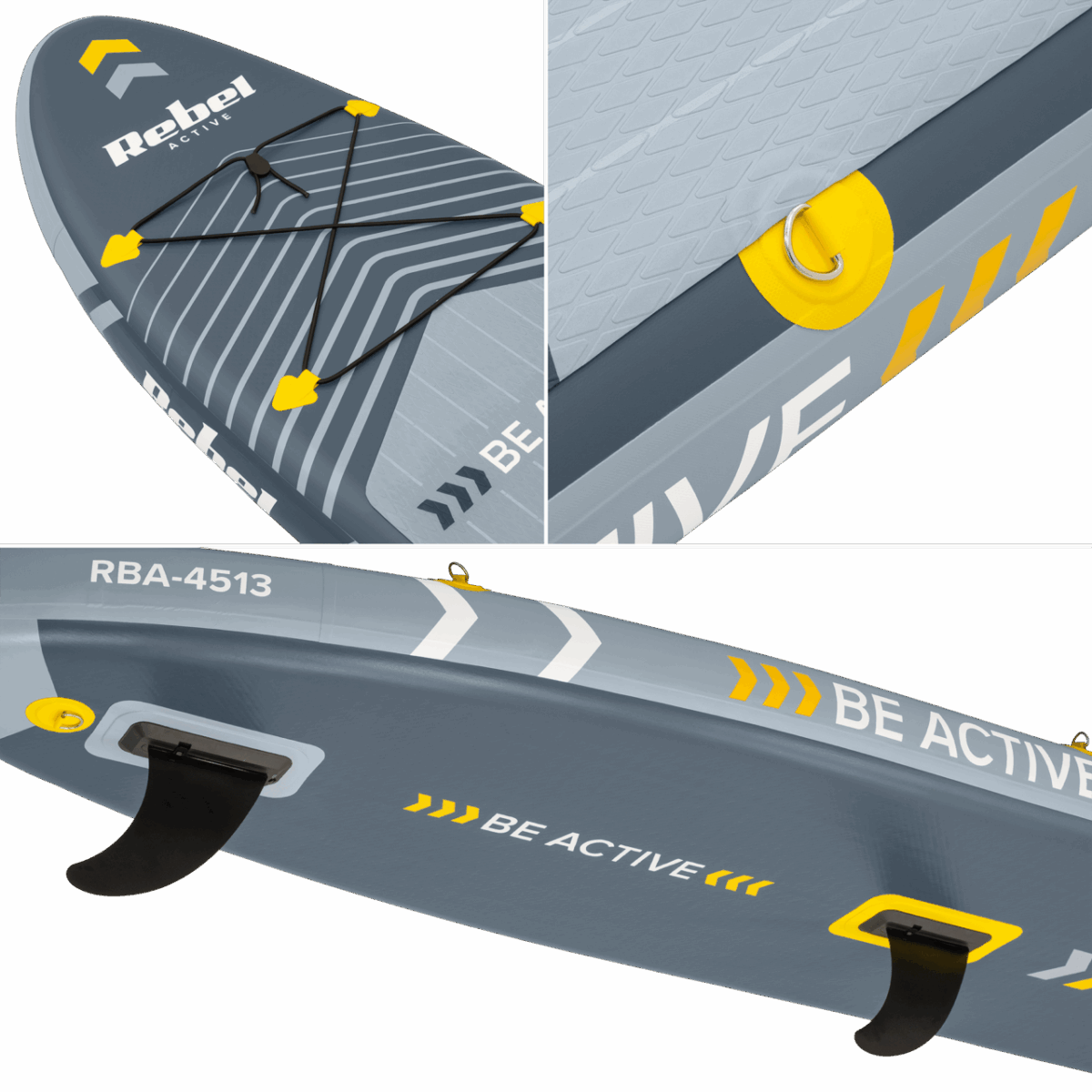 SUP-дошка надувна для серфінгу Rebel ACTIVE RBA-4513 305см комплект - Зображення 12