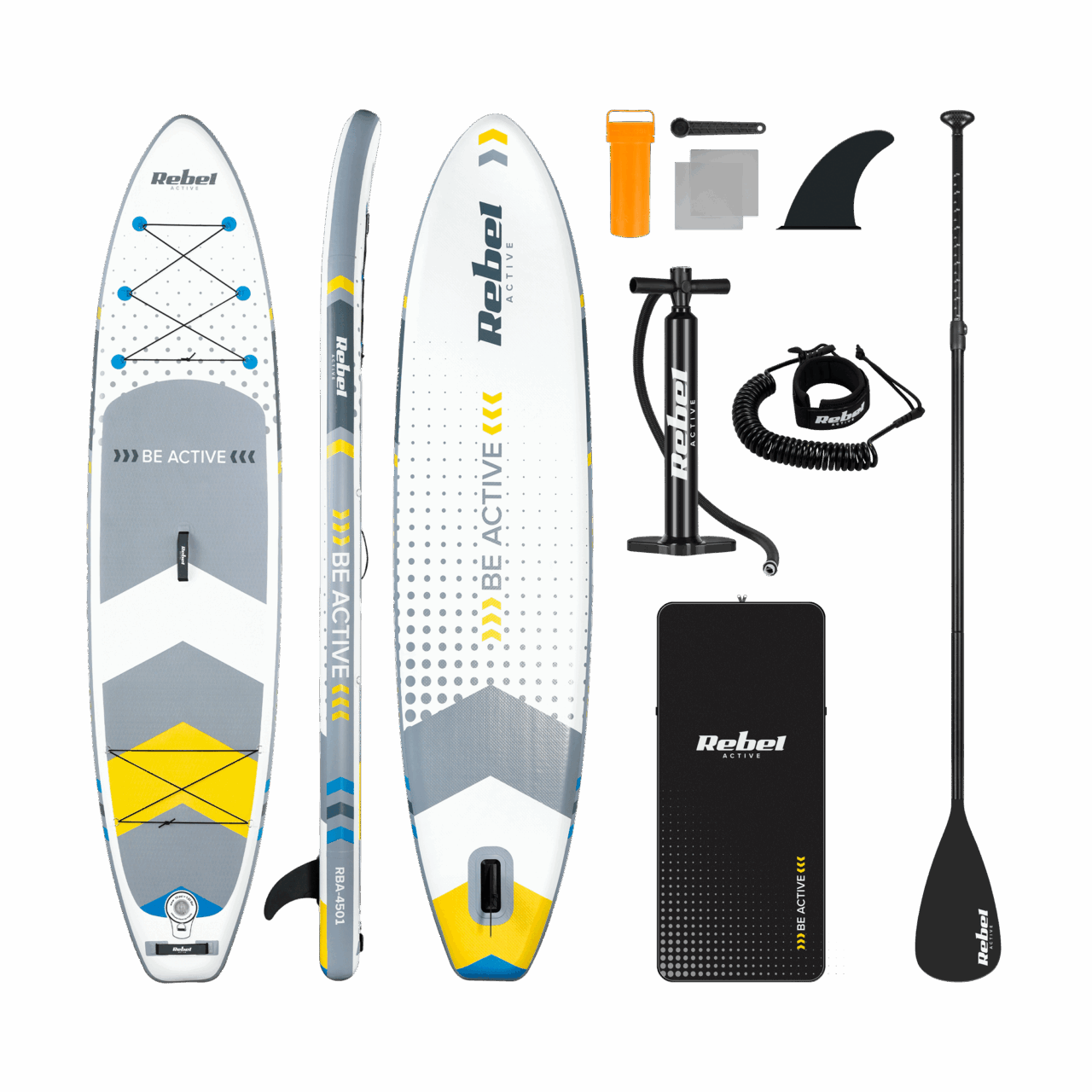 deska-sup-rebel-active-rba4500-biala-29729e74f5c440e4a48684ee44102ba6-358065c0 SUP-дошка для плавання надувна Rebel RBA-4500-WH 350см - Зображення 1