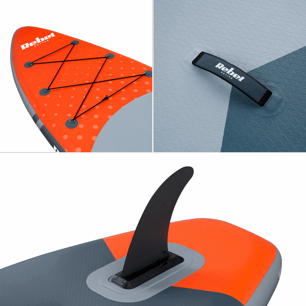 Надувна SUP-Дошка з сидінням для плавання Rebel RBA-4501-OR 350см - Зображення 11