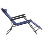 Розкладний Садовий Шезлонг RahheGarden Синій - Зображення 5
