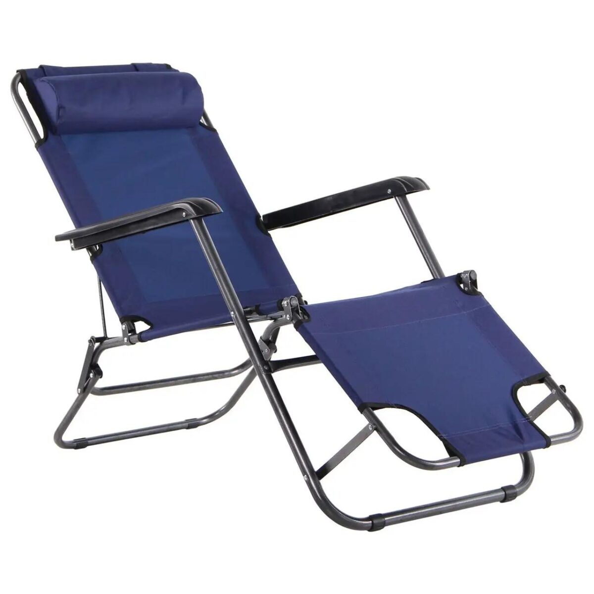 Розкладний Садовий Шезлонг RahheGarden Синій - Зображення 2