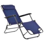 Розкладний Садовий Шезлонг RahheGarden Синій - Зображення 2