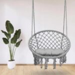 Підвісна Гойдалка Гамак з подушкою Garden Grey