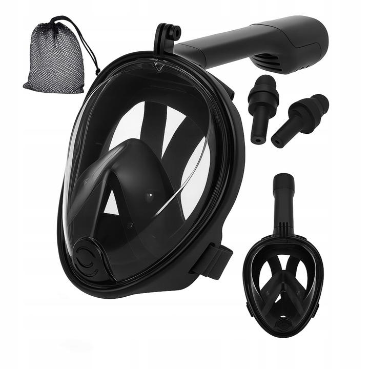 maska-do-nurkowania-plywania-snorkelingu-dla-doroslych-pelnotwarzowa-l-xl-kolor-czarny Маска для підводного плавання дайвінгу NETBUY NB-85713 розмір L/XL