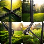 Складена садова парасоля Plonos PL-881 8 сегментів 350см з чохлом - Зображення 8