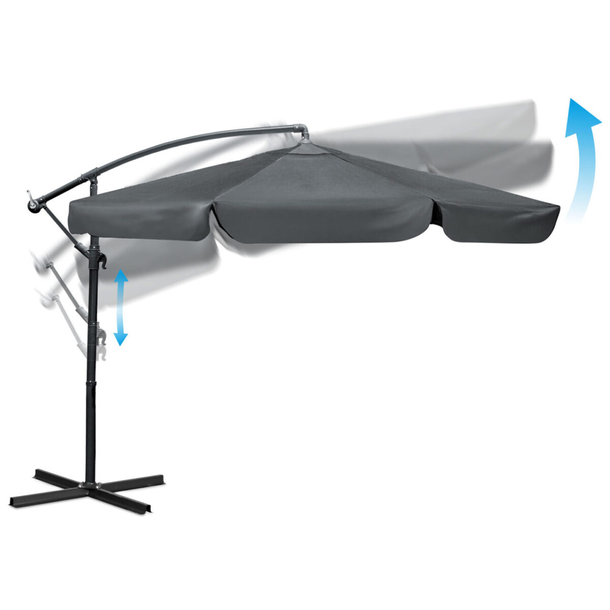 Складена садова парасоля Plonos PL-881 8 сегментів 350см з чохлом - Зображення 4