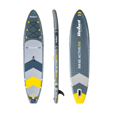 Надувна SUP-дошка для плавання REBEL ACTIVE RBA-4500 350см сіра