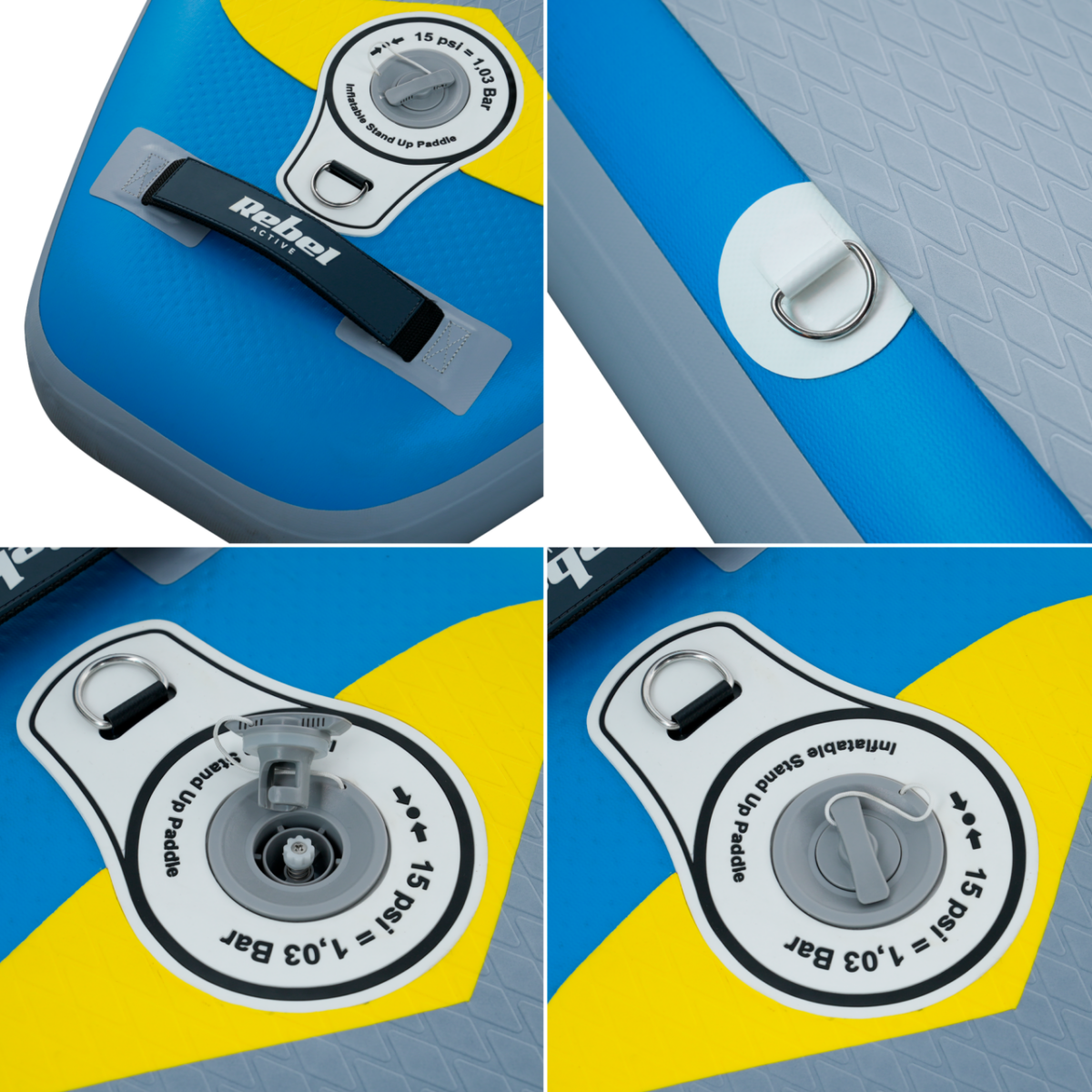 SUP дошка Rebel Active RBA-4501-BL 350 см - Зображення 10