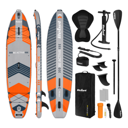 SUP-дошка для пдавання комплект REBEL ACTIVE PRO RBA-4518 335 см оранжева