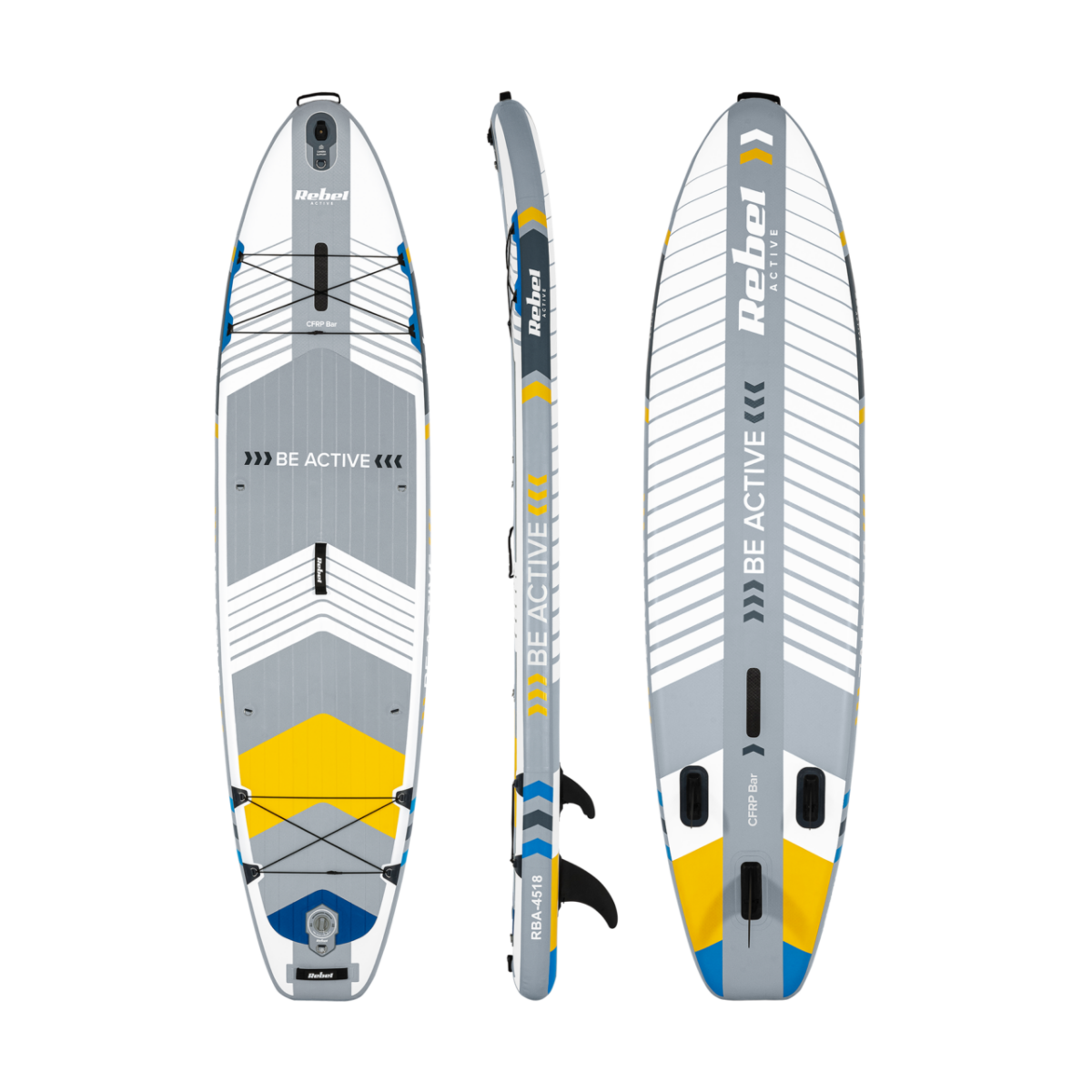 SUP-дошка для плавання комплект REBEL ACTIVE PRO RBA-4518 white 335см - Зображення 2