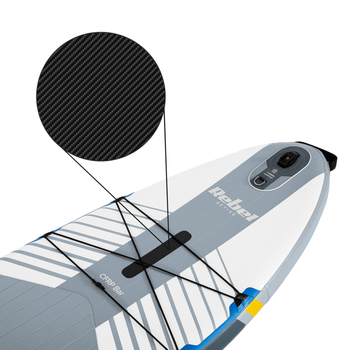 SUP-дошка для плавання комплект REBEL ACTIVE PRO RBA-4518 white 335см - Зображення 4