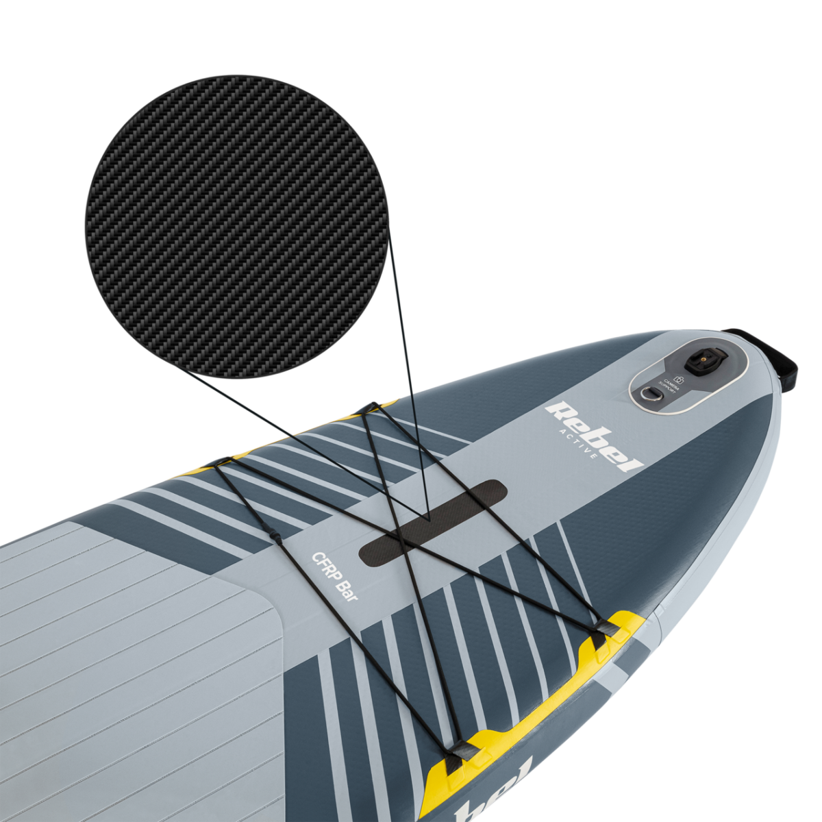 SUP-дошка для плавання комплект REBEL ACTIVE PRO RBA-4518 335см GRAY - Зображення 4