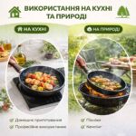 Сковорода з алмазним покриттям пательня Tiross TS 1263 26см