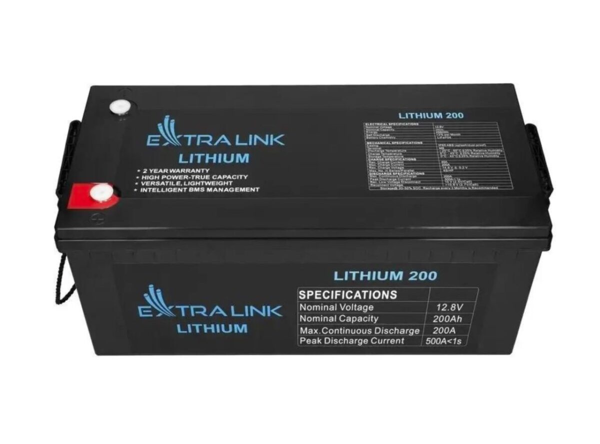 Акумулятор LiFePO4 Extralink для ДБЖ/інвертора 12.8V 200Ah (EX.30479) - Зображення 4