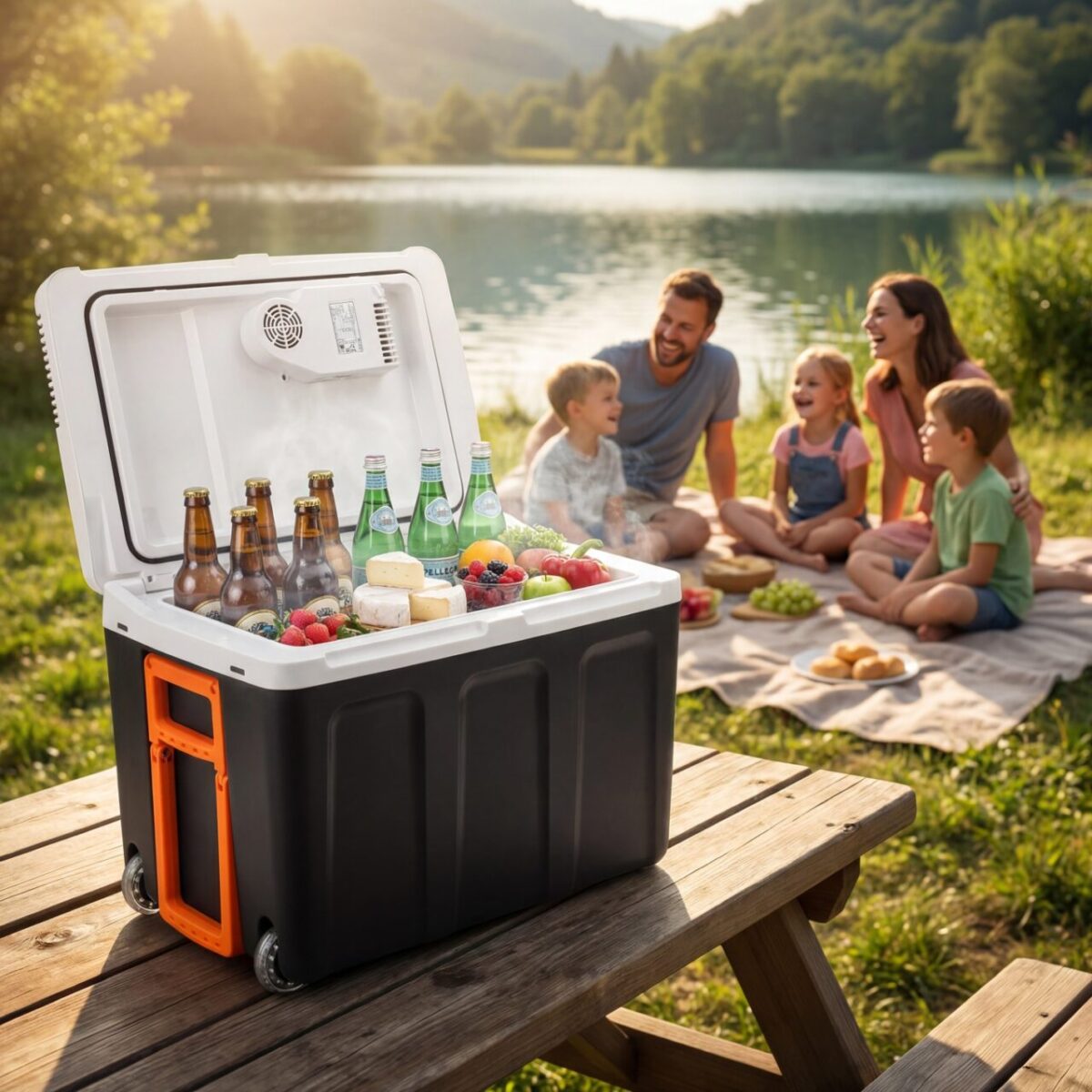 Холодильник туристичний дорожній автохолодильник Adler AD 8090 40л