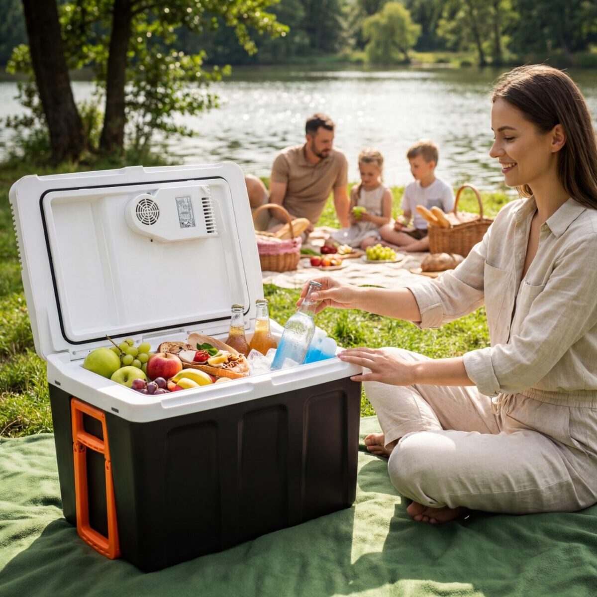 Холодильник туристичний дорожній автохолодильник Adler AD 8090 40л