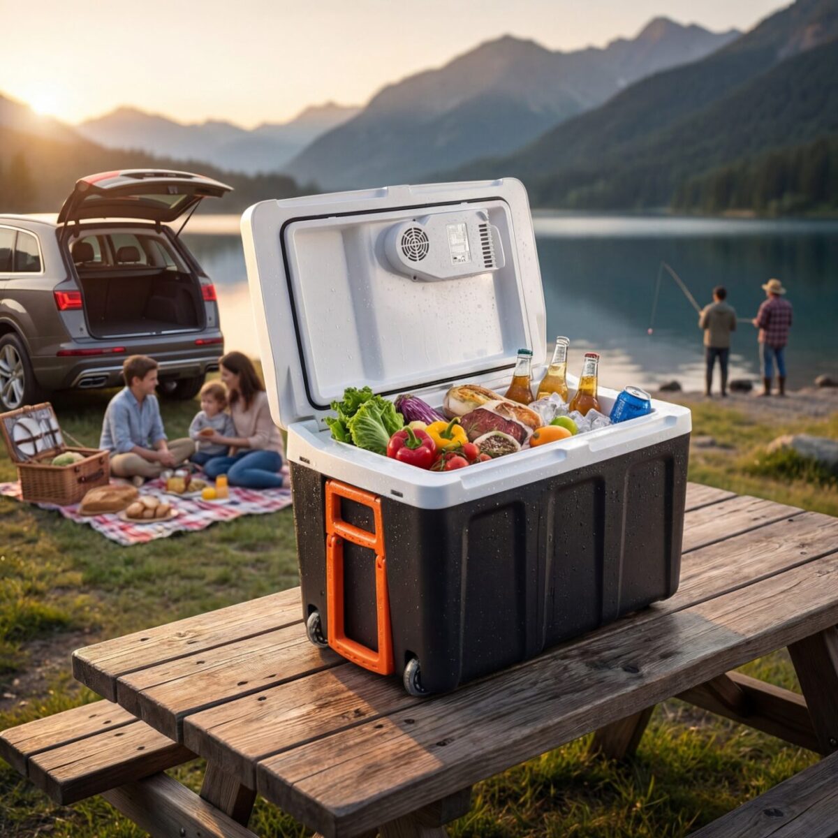 Холодильник туристичний дорожній автохолодильник Adler AD 8090 40л