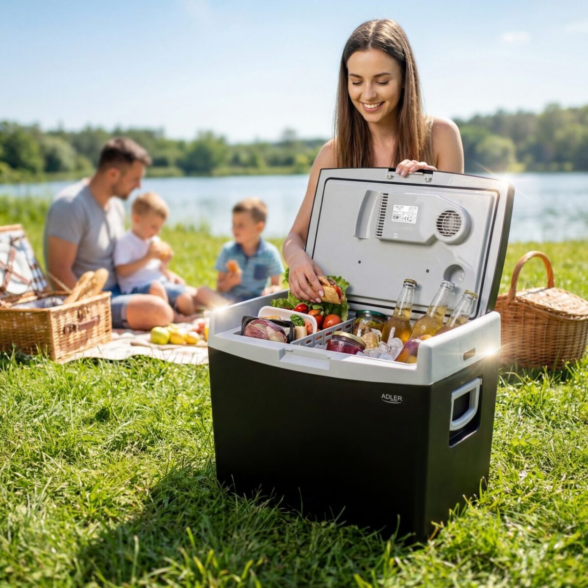 Автохолодильник туристичний дорожний холодильник Adler AD 8092 40L