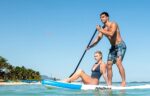 SUP-дошка надувна FunWater SUPFW05B Tiki 3.2 м синьо-біла - Зображення 5