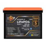 Акумулятор LogicPower LP LiFePO4 12.8V 100 Ah 1280Wh BMS 100A/50А пластик Smart BT