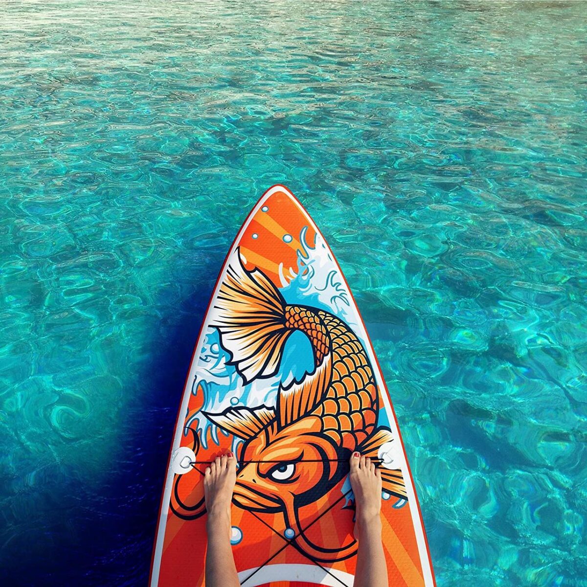 SUP-дошка FunWater KOI GALAXIA 350 см рюкзак 3 ласти - Зображення 6