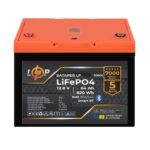 Акумулятор LogicPower LP LiFePO4 12.8V 64Ah 820Wh BMS 80A/64А пластик Smart BT - Зображення 2