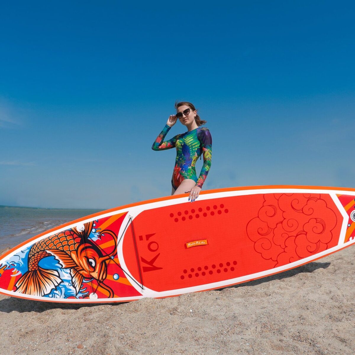 SUP дошка Funwater Feath-R Lite Koi 3.5 м SUPFR01E - Зображення 8