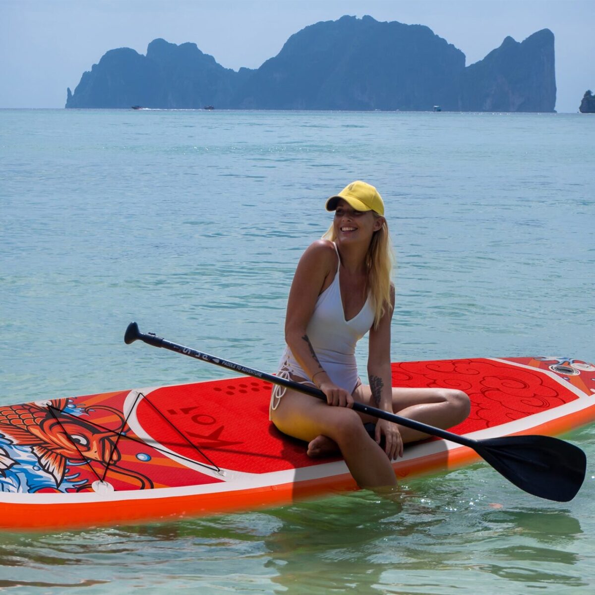 SUP дошка Funwater Feath-R Lite Koi 3.5 м SUPFR01E - Зображення 7