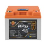 Акумулятор LogicPower LP LiFePO4 12.8V - 50 Ah (640Wh) (BMS 80А/50A) пластик LCD Smart BT