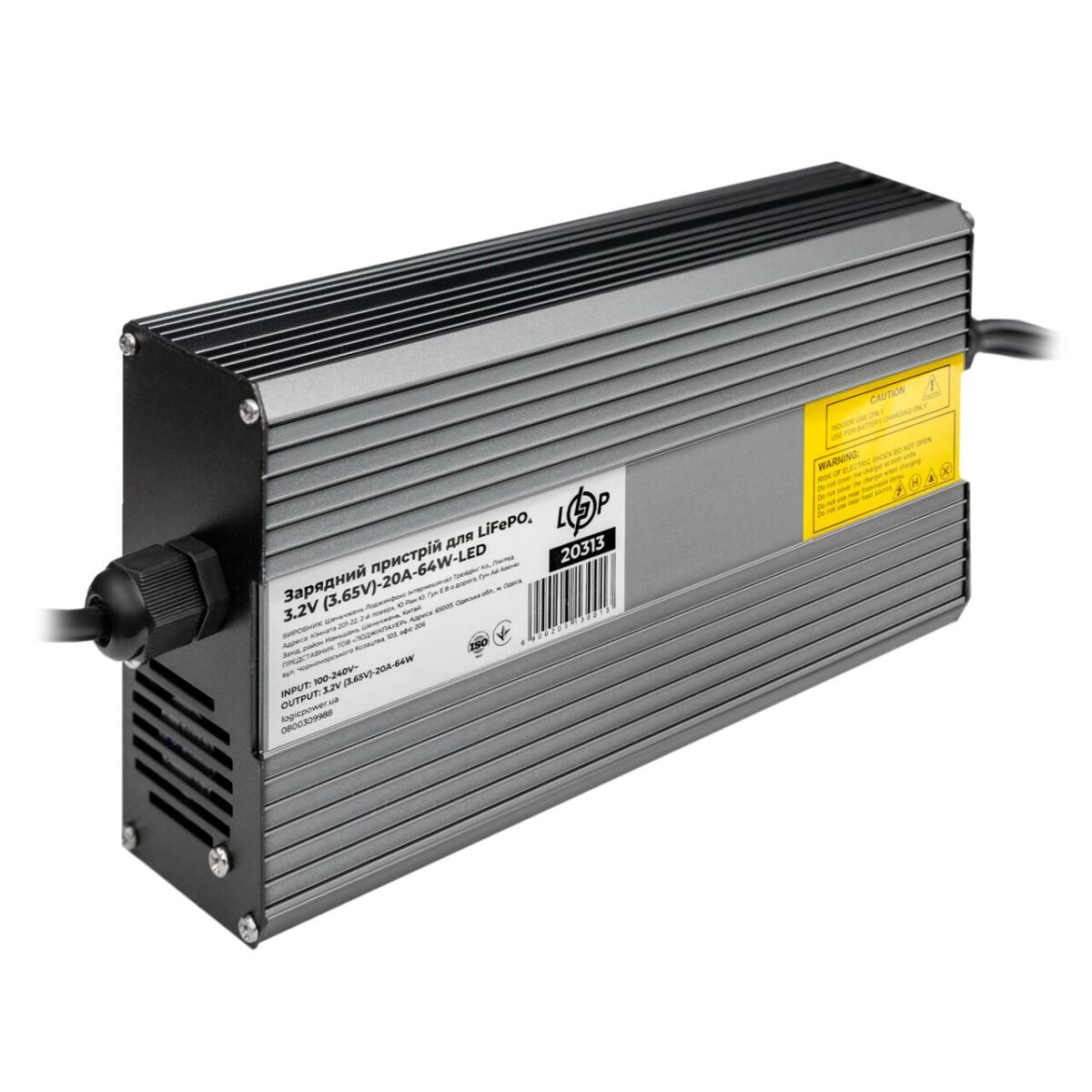 Зарядний пристрій для LiFePO4 комірок 3.2V (3.65V)-20A-64W-LED - Зображення 2